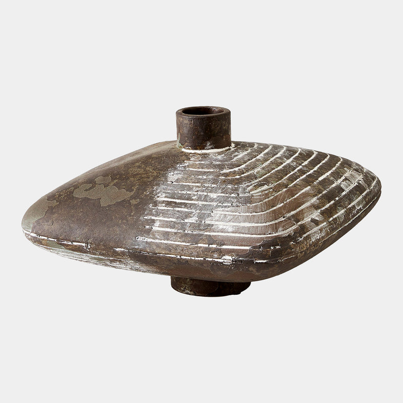 Harbog Lantern Vase-Soot-Wide