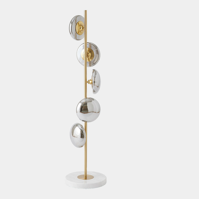 Stellar Floor Lamp-Smoke/Brass
