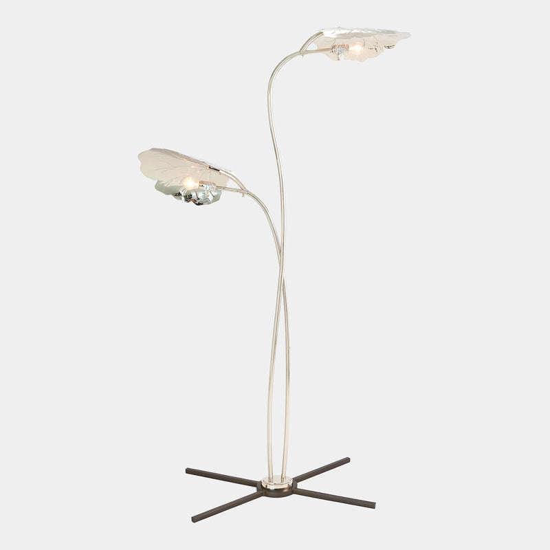 Rimini Floor Lamp-Nickel