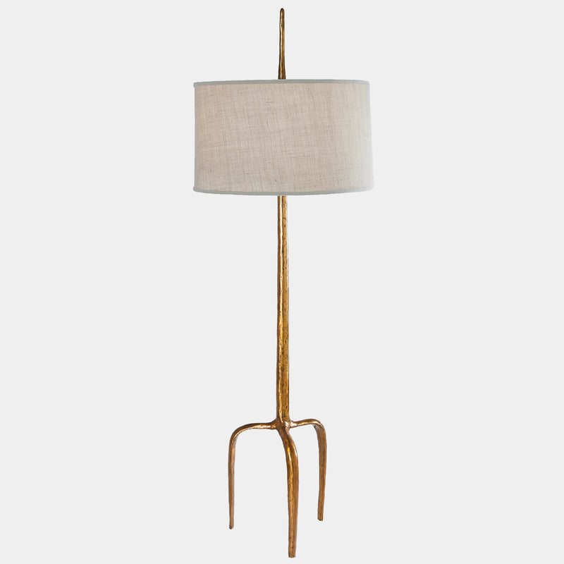 Riley Floor Lamp-Gold Leaf
