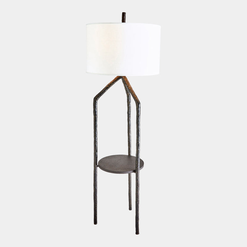 Trio Table/Floor Lamp-Bronze Verdi w/Granite