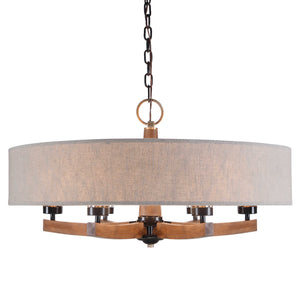 Woodall, 6 LT Chandelier