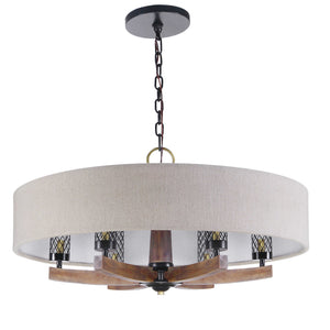 Woodall, 6 LT Chandelier