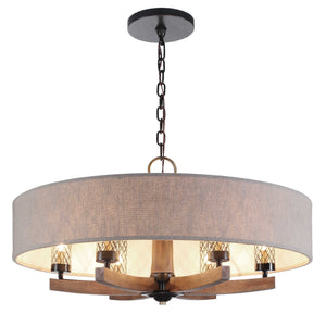 Woodall, 6 LT Chandelier