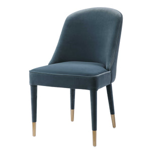 Brie Armless Chair, Blue, 2 Per Box