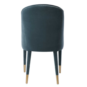 Brie Armless Chair, Blue, 2 Per Box