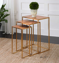 Load image into Gallery viewer, Copres Nesting Tables, S/3
