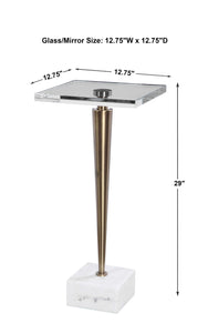 Campeiro Drink Table, Brass