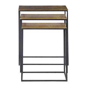 Coreene Nesting Tables S/3, Gold