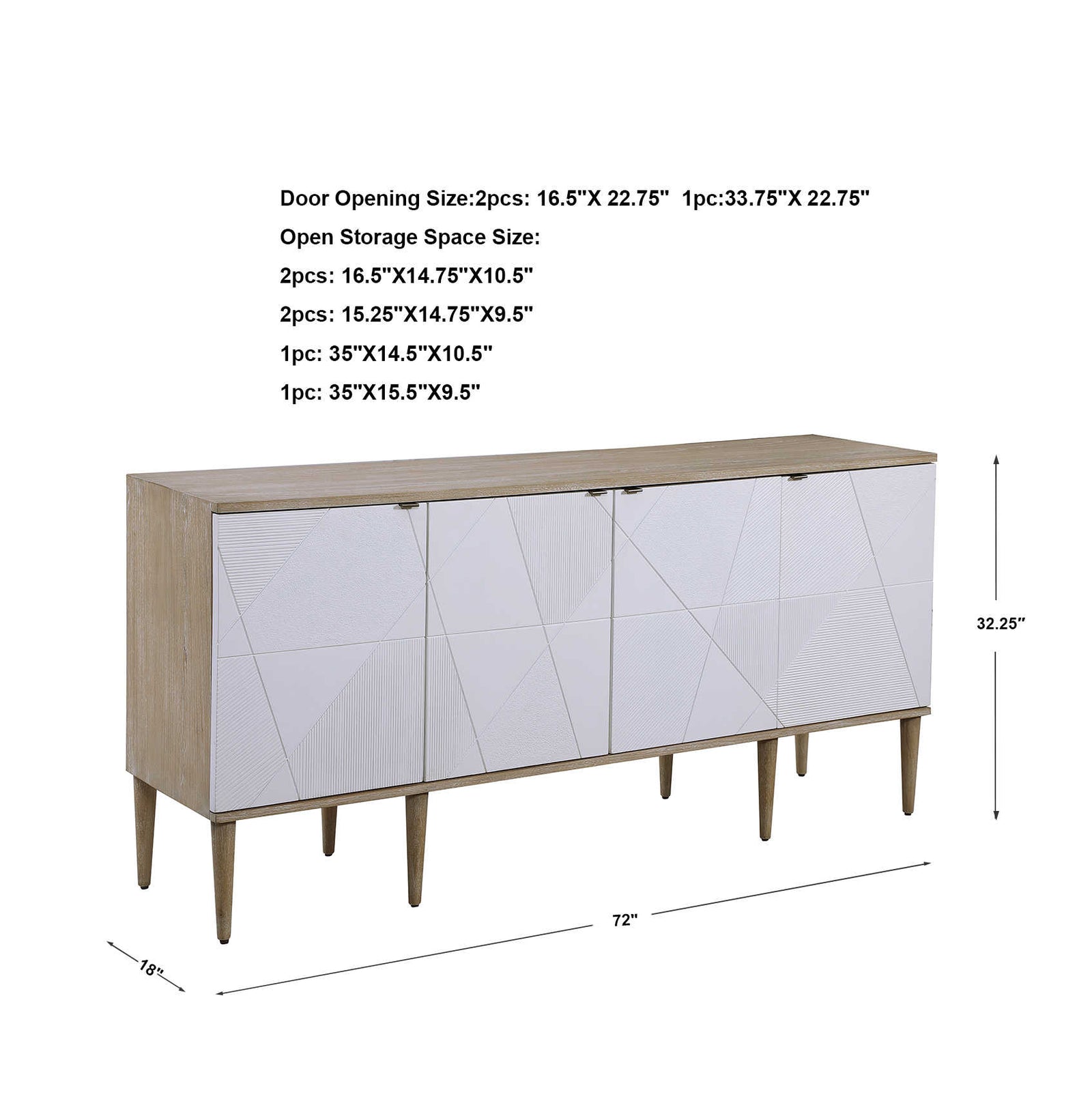 Tightrope 4 Door Cabinet