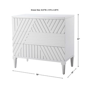 Colby Drawer Chest, White