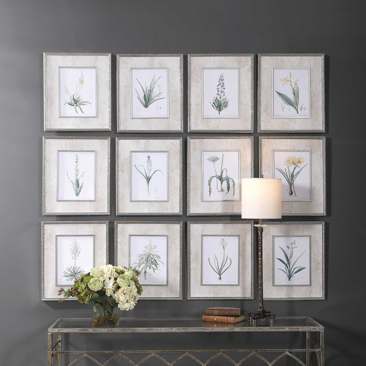 Spring Florals Framed Prints, S/12
