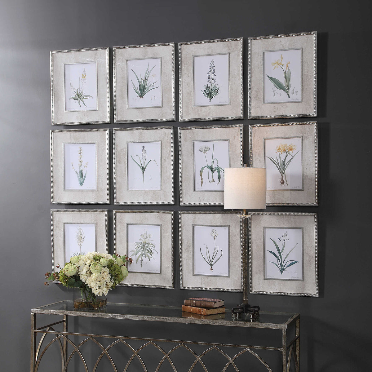 Spring Florals Framed Prints, S/12