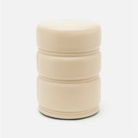 Vaughn Leather Stool