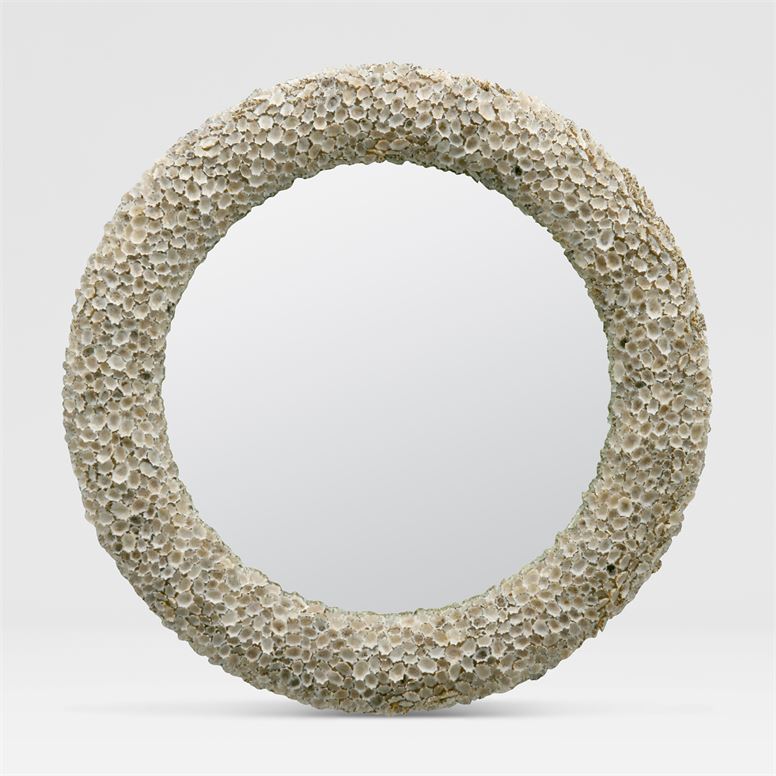 Jules Small Pale Beige Star Shell Frame