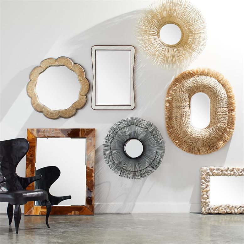 Kaylee Black Wired Mirror