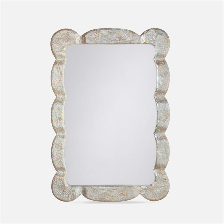 Libby Chunky Scallop-edged Mirror