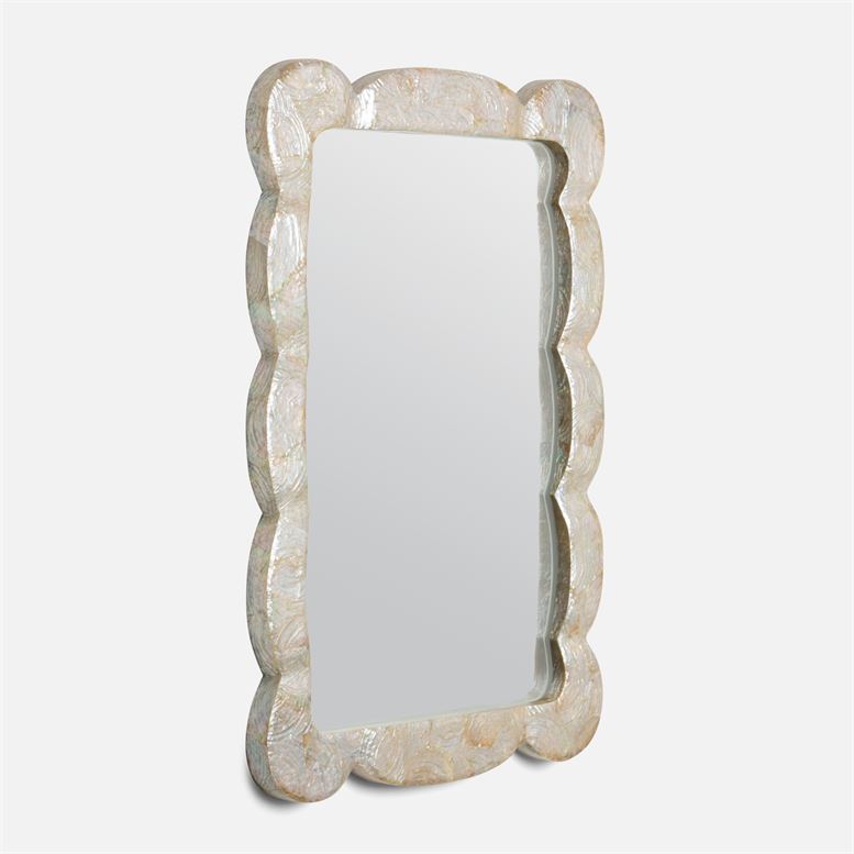 Libby Chunky Scallop-edged Mirror