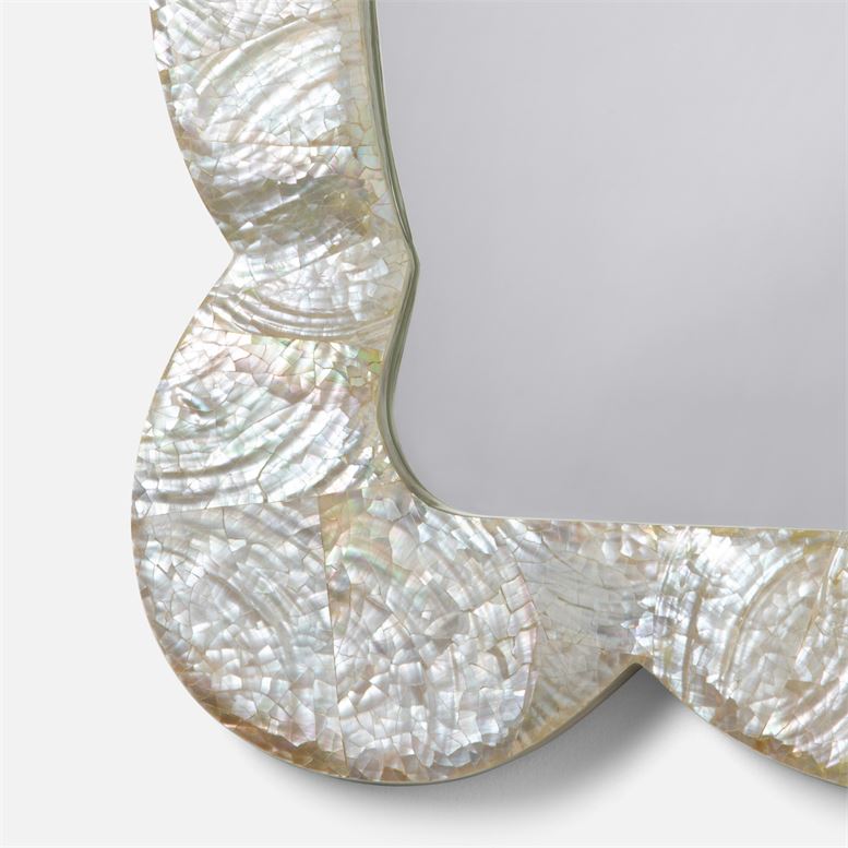 Libby Chunky Scallop-edged Mirror