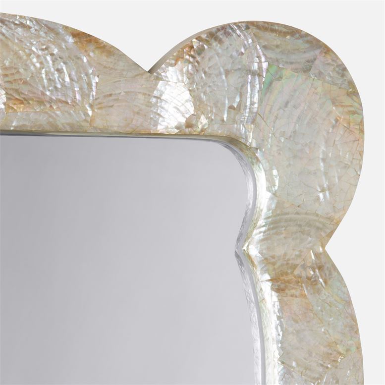 Libby Chunky Scallop-edged Mirror