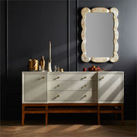 Libby Chunky Scallop-edged Mirror