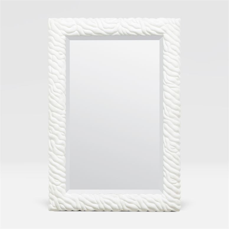 Lucinda White Resin Mirror