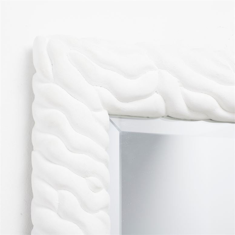 Lucinda White Resin Mirror
