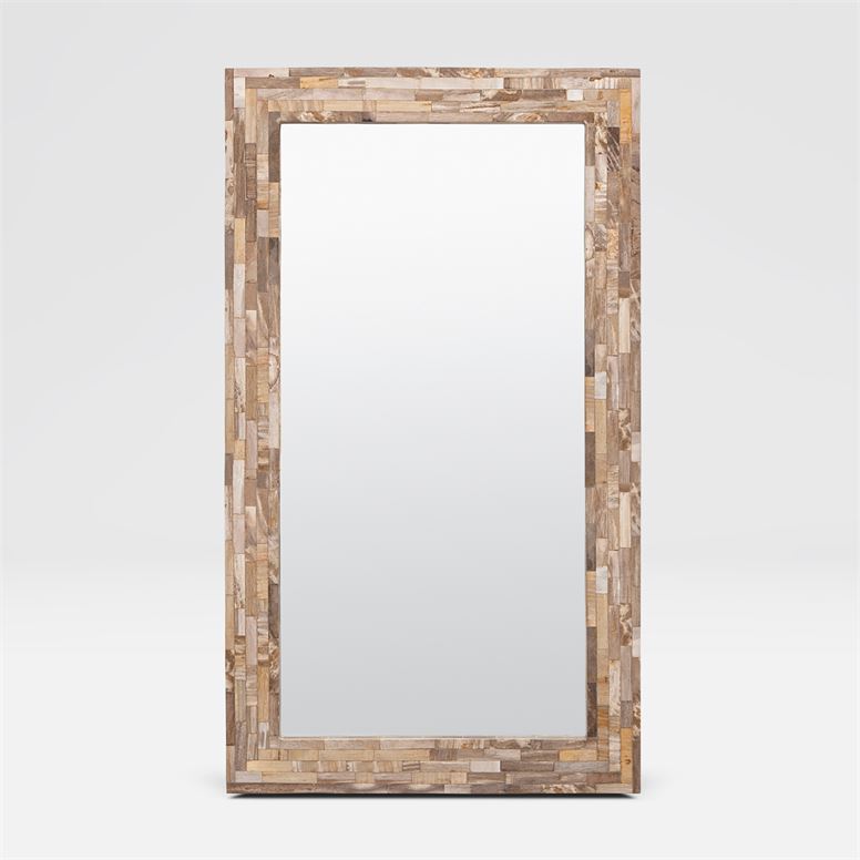 Tabor Petrified Wood Mirror Frame