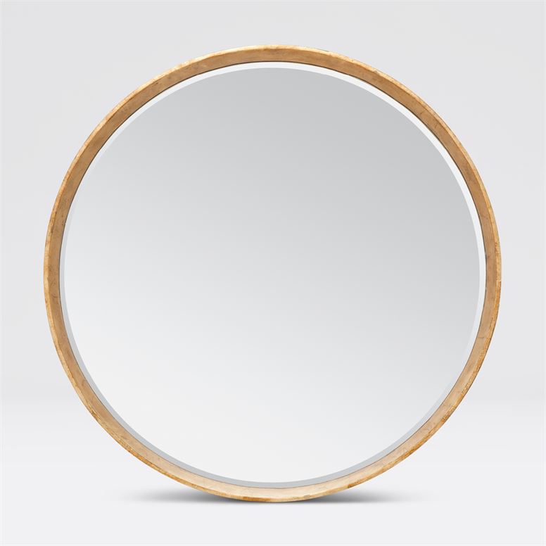 Thadeus Antiqued Metalized Ring Mirror