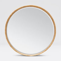 Thadeus Antiqued Metalized Ring Mirror