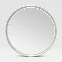 Thadeus Antiqued Metalized Ring Mirror