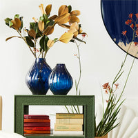 Santiago Ocean-blue Glass Vase