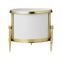 Regent Cachepot - Brass/White