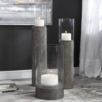 RAKAN TALL HURRICANE CANDLEHOLDER, SMALL, 2 CARTONS, OUTDOOR