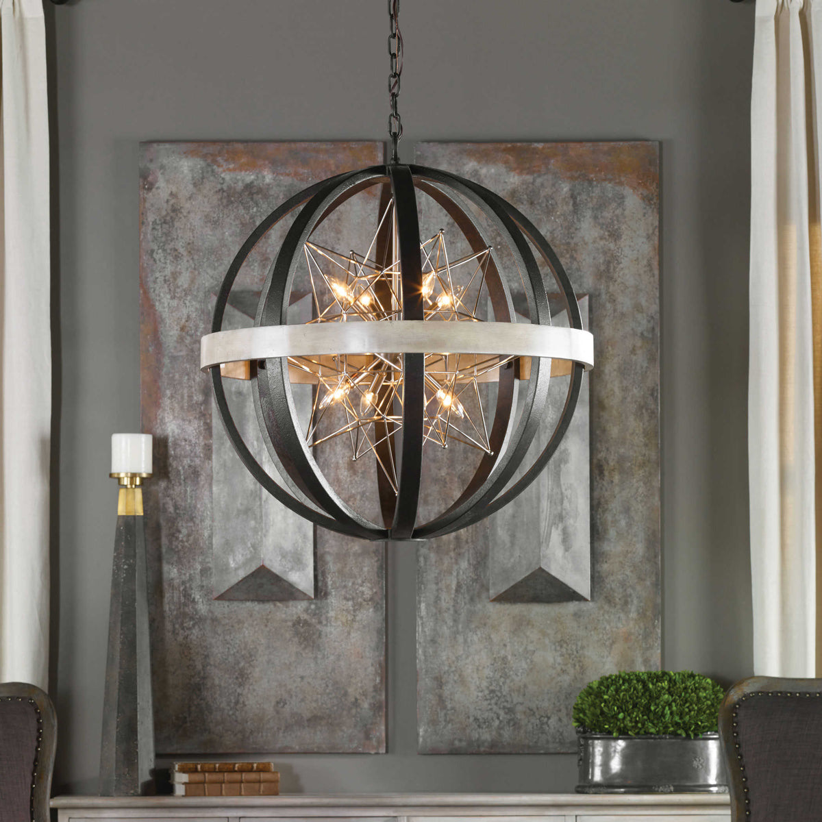 Polaris, 8 LT Large Chandelier