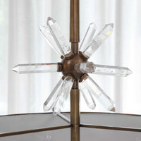 Star Quariz Pendant Antique Brass, 6 LT Pendant
