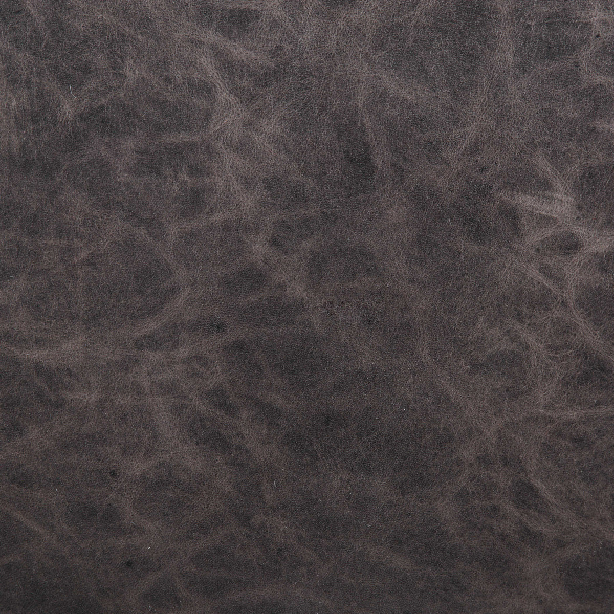 Roosevelt Leather Revtangle Ottoman, Smoke