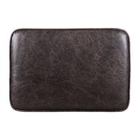 Roosevelt Leather Revtangle Ottoman, Smoke
