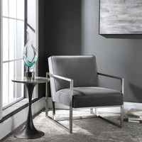 Hartigan Accent Chair, Nickel