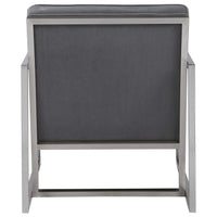 Hartigan Accent Chair, Nickel
