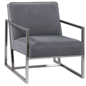 Hartigan Accent Chair, Nickel