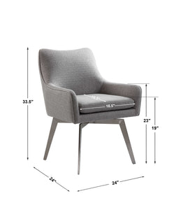 Let's Twist Dining Chair, Gray