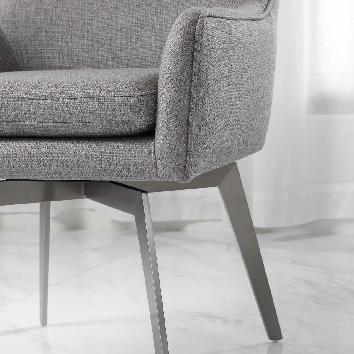 Let's Twist Dining Chair, Gray