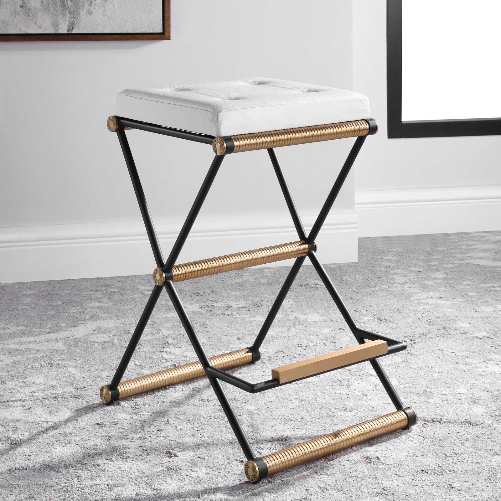 X Marks The Spot Counter Stool