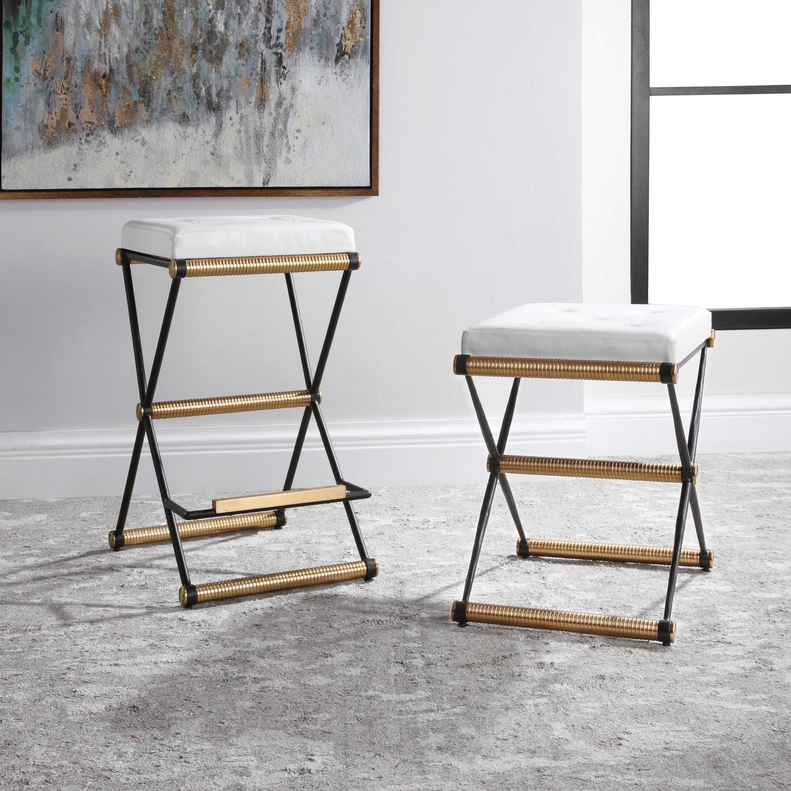 X Marks The Spot Counter Stool