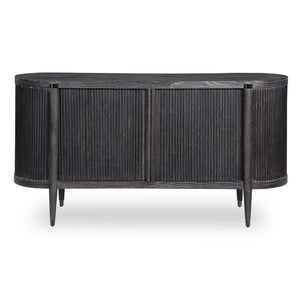 Tambour Cabinet Black Ceruse