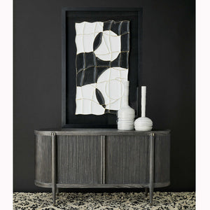 Tambour Cabinet Black Ceruse