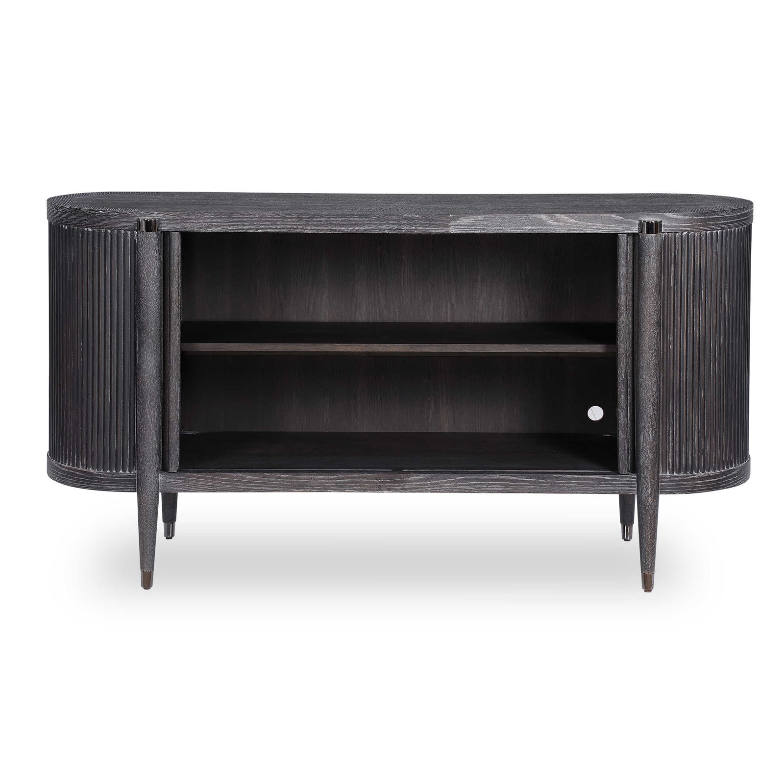 Tambour Cabinet Black Ceruse
