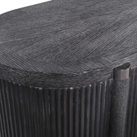 Tambour Cabinet Black Ceruse