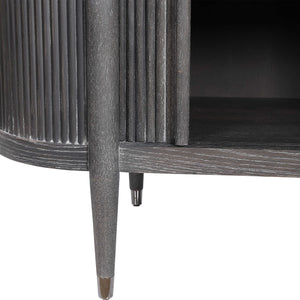 Tambour Cabinet Black Ceruse